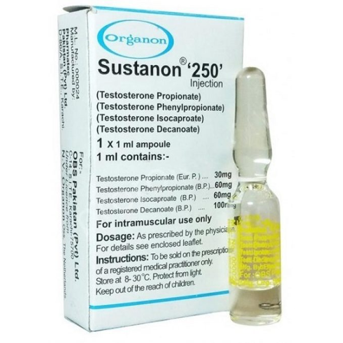 Сустанон-250 раствор для внутримышечного введения 250 мг/1 мл ампула 1 .