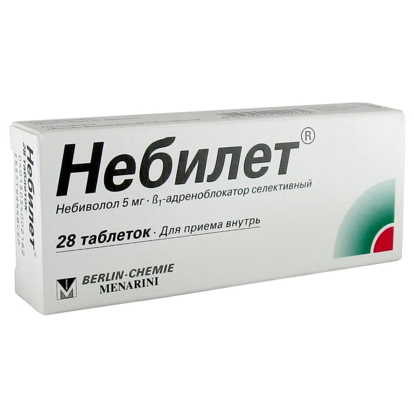 Небилет таблетки 5 мг 28 шт. от 1036 ₽,  в Нижнем Новгороде .