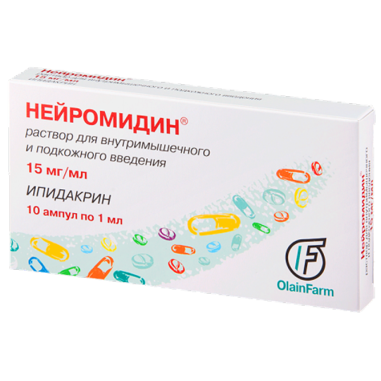 Нейромидин 15 мг/мл ампулы 1 мл 10 шт. раствор для внутримышечного и подкожного введения