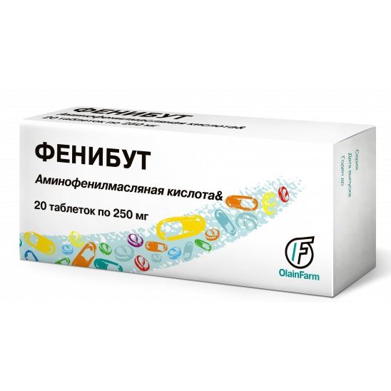 Фенибут таблетки 250 мг 20 шт. от 400 ₽ в аптеках Москвы | Мегаптека
